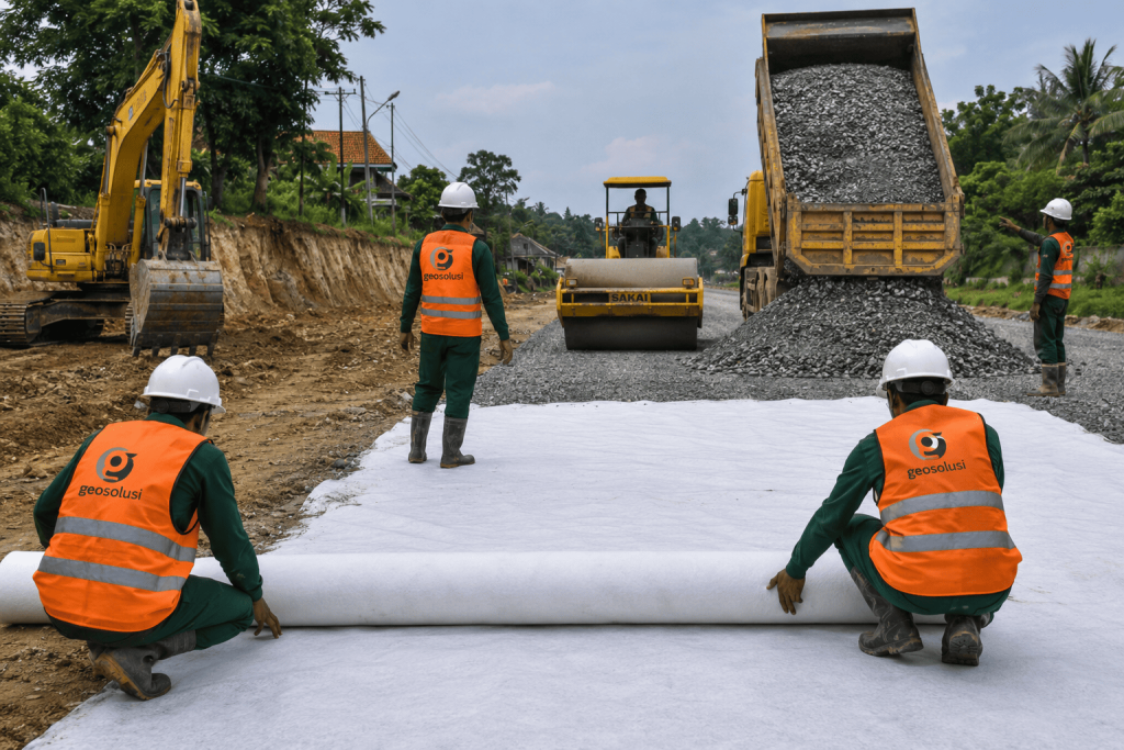 Geotextile Non Woven Perkuatan Tanah