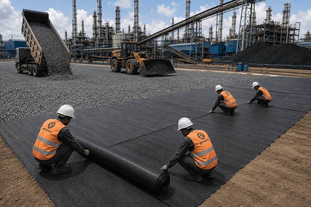 Geotextile Woven Stockpile Batu Bara